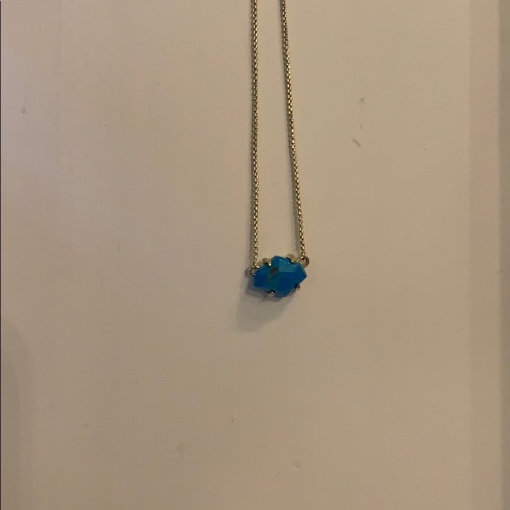 Beautiful Kendra Scott gold and turquoise necklace - Picture 3 of 3